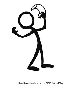 Stick figure celebration certificate qualification