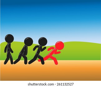 stick figure challenging position