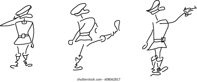Stick figure - Colonel.