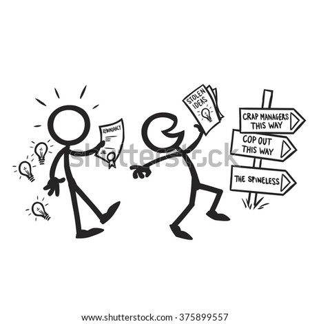 Stick Figure Confrontation stealing ideas