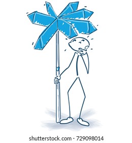 Stick figure, directory and successful decision