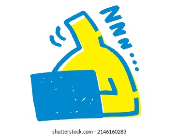 Stick figure dozing off while working on a computer