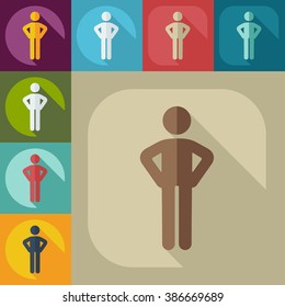 stick figure of human silhouette