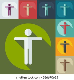 stick figure of human silhouette