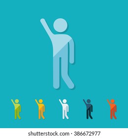 stick figure of human silhouette