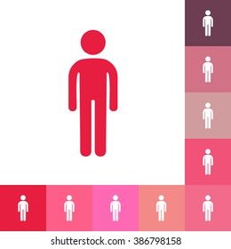 stick figure of human silhouette