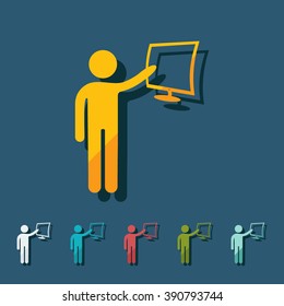 stick figure of human silhouette