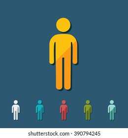 stick figure of human silhouette