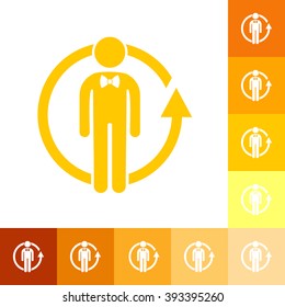 stick figure of human silhouette