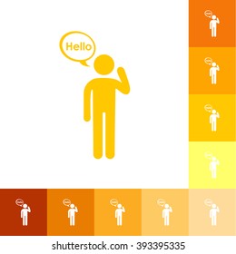 stick figure of human silhouette