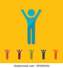 stick figure of human silhouette
