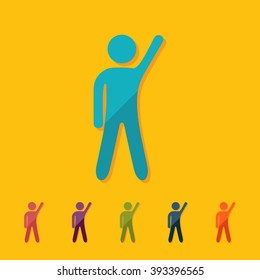 stick figure of human silhouette