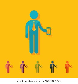 stick figure of human silhouette