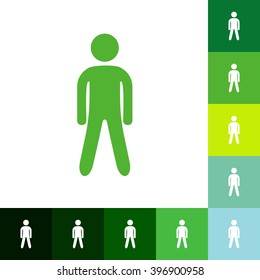 stick figure of human silhouette