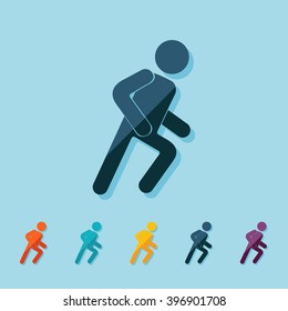 stick figure of human silhouette
