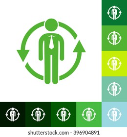 stick figure of human silhouette