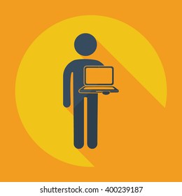 stick figure of human silhouette