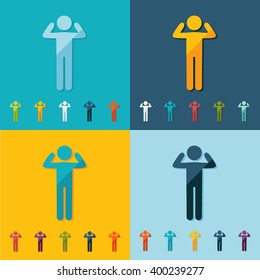 stick figure of human silhouette
