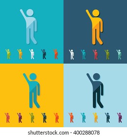 stick figure of human silhouette