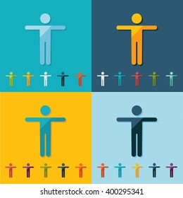 stick figure of human silhouette