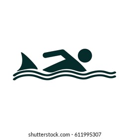 Stick Figure illustration. Attention on water.