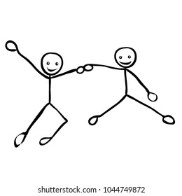 stick figure  jump