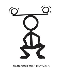 Stick Figure Kung Fu Balance