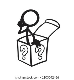 stick figure lateral thinking box