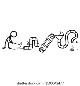stick figure lateral thinking machine