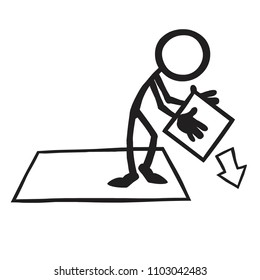 stick figure lateral thinking out of the box