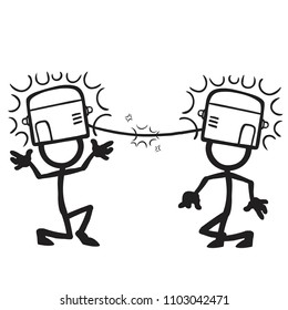 stick figure lateral thinking thought transfer
