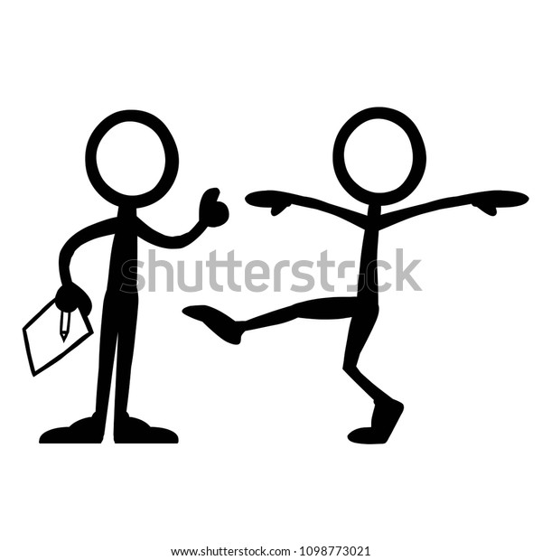 Stick Figure Medical Checkup Balance Stock Vector (Royalty Free ...