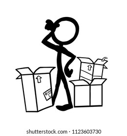 Stick Figure Moving Packing