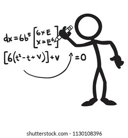 Stick Figure Problem Solving Maths