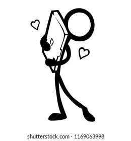 Stick figure relationship computer