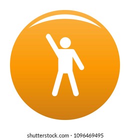 Stick figure stickman icon pictogram. Vector simple illustration of stickman icon isolated on white background. Man human stick sign