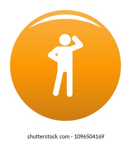 Stick figure stickman icon pictogram. Vector simple illustration of stickman icon isolated on white background. Man human stick sign