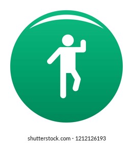 Stick figure stickman icon pictogram. Vector simple illustration of stickman icon isolated on white background. Man human stick sign