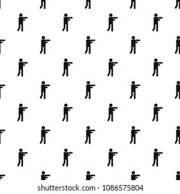 Stick figure stickman pattern vector seamless repeating for any web design