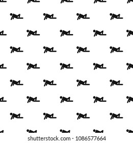 Stick figure stickman pattern vector seamless repeating for any web design