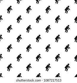 Stick figure stickman pattern vector seamless repeating for any web design