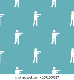 Stick figure stickman pattern vector seamless repeating for any web design