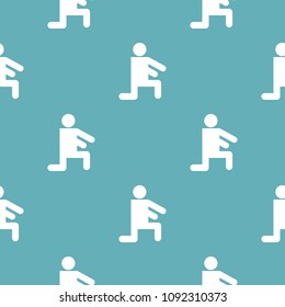 Stick figure stickman pattern vector seamless repeating for any web design