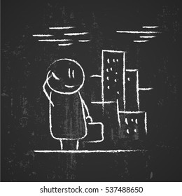 Stick Figure telephone call business