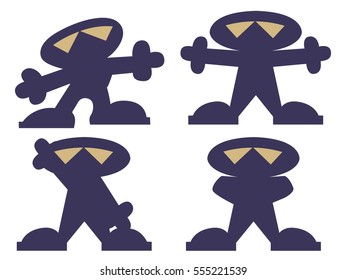 Stick Figure vector illustration isolated