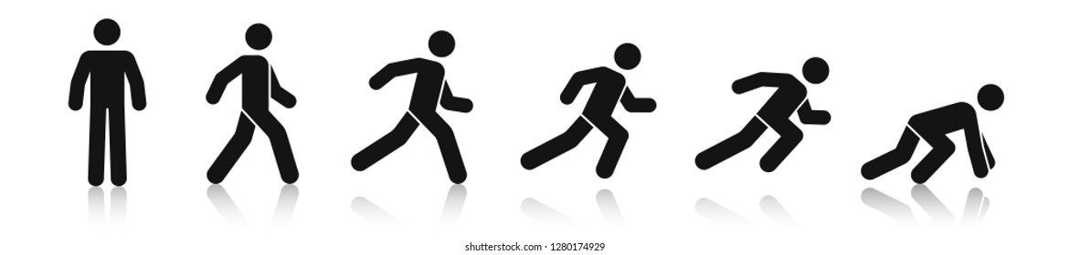 Stickman Poses Images Stock Photos Vectors Shutterstock Pose references for comic artists. https www shutterstock com image vector stick figure walk run running animation 1280174929