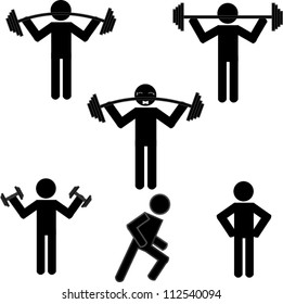 Stick figure workout