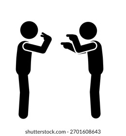Peguen a las figuras que tienen un debate juntos.