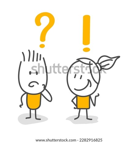 Stick figures. Isolated on white background. Hand drawn Doodle Line Art Cartoon Design character.