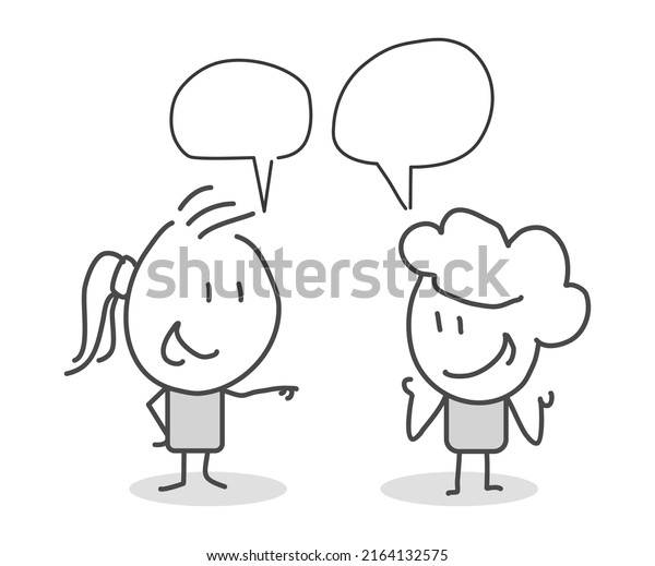 3,192 Stick Figure Speech Bubble Images, Stock Photos & Vectors ...